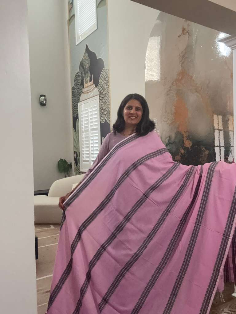 Handwoven Bengal Cotton - Baby Pink