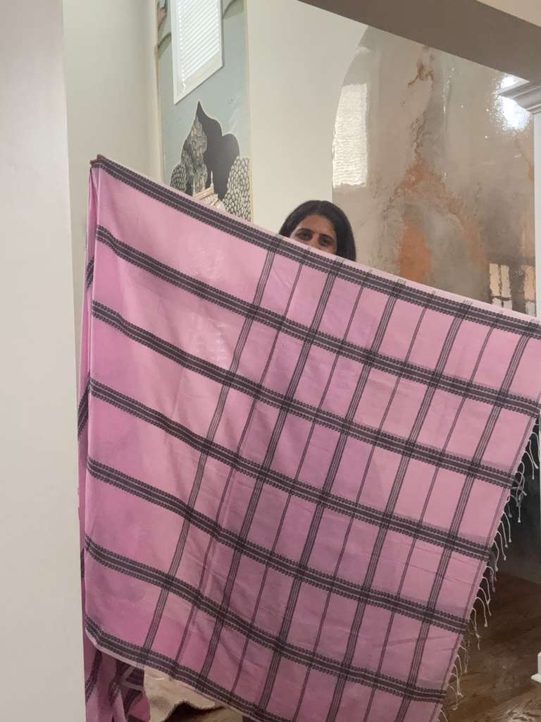 Handwoven Bengal Cotton - Baby Pink
