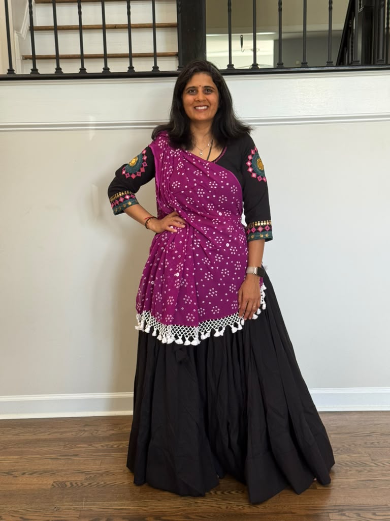 Handloom Cotton Chaniya Choli - Black - size 40