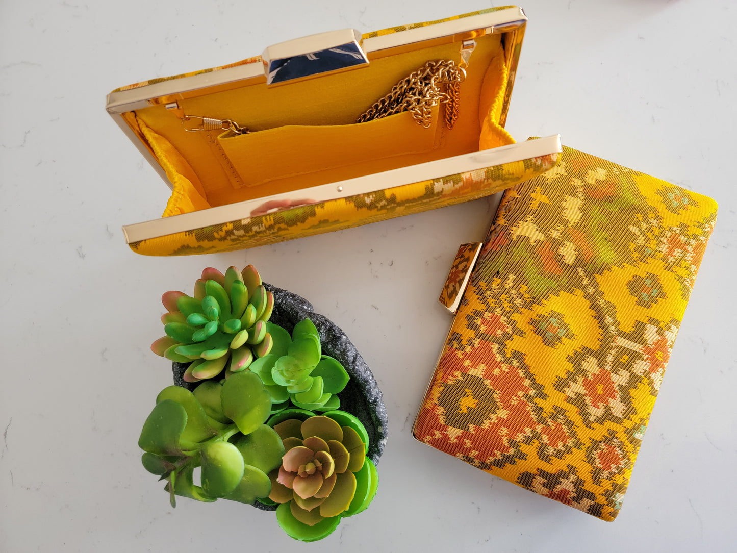 Patola Clutches - Yellow