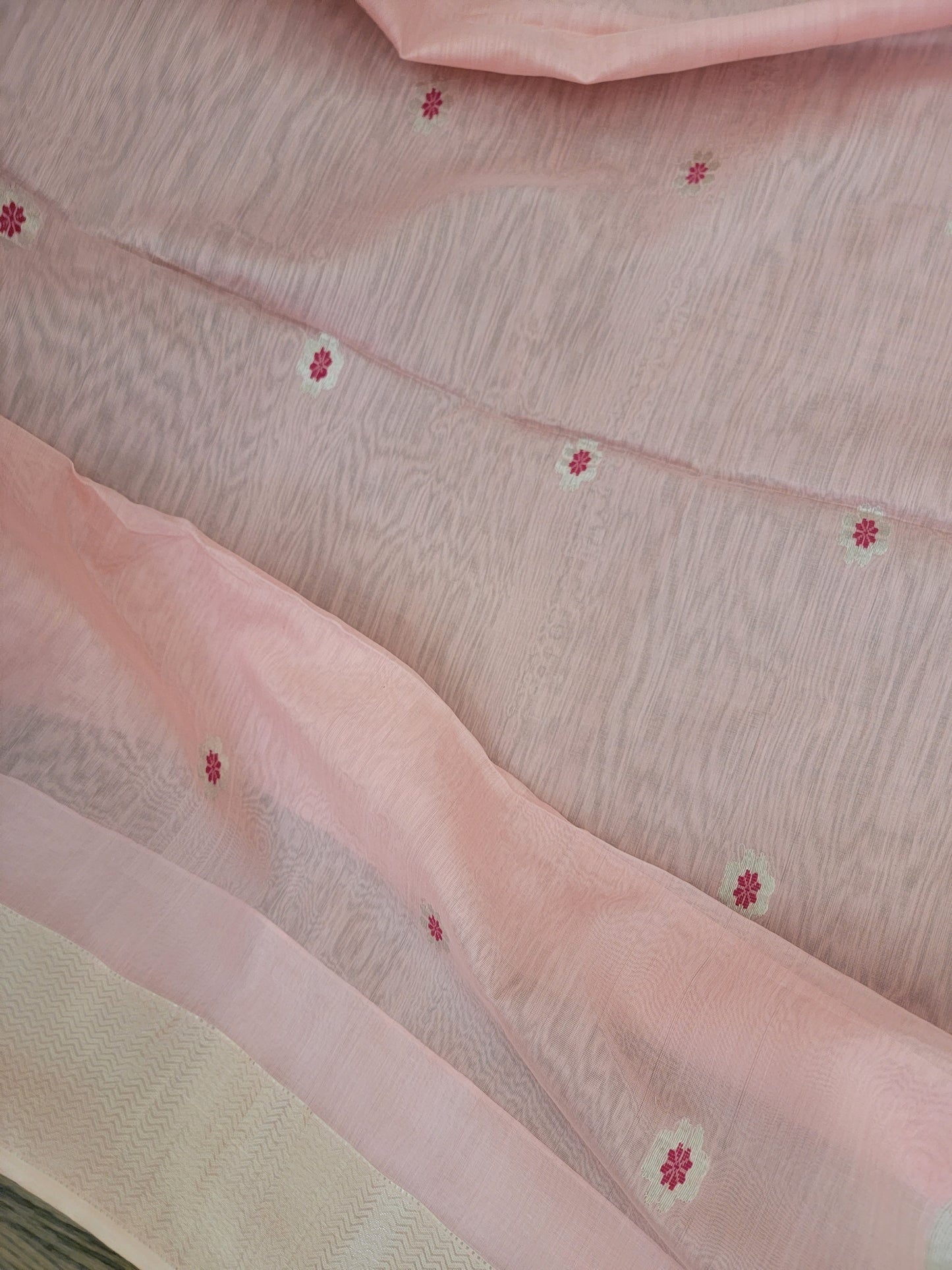 Handwoven Maheshwari - Blossom Pink