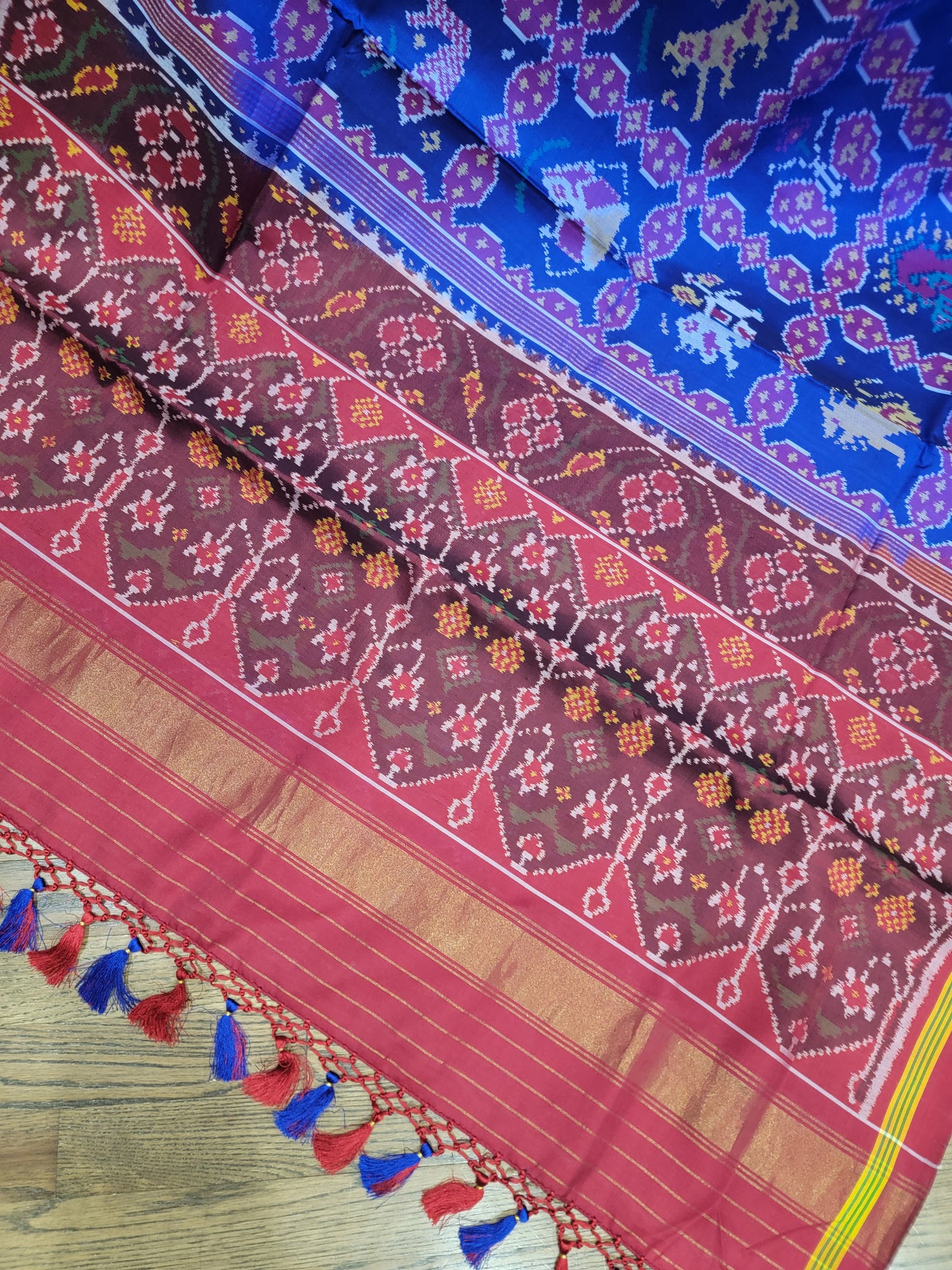 Patola Saree - Royal blue