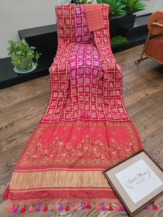 Radiant Reds - Gharchola Saree