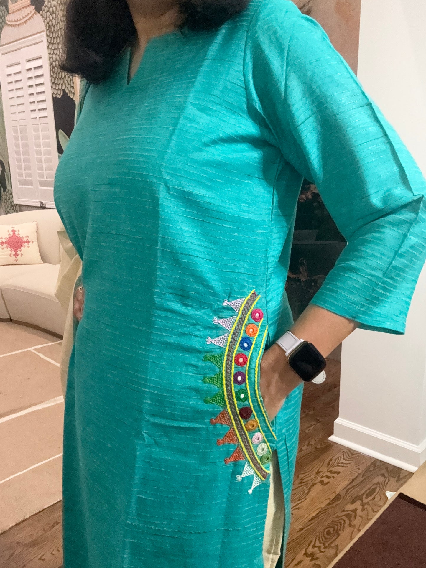 Size L - 40 - Lambani kurta, pant dupatta set