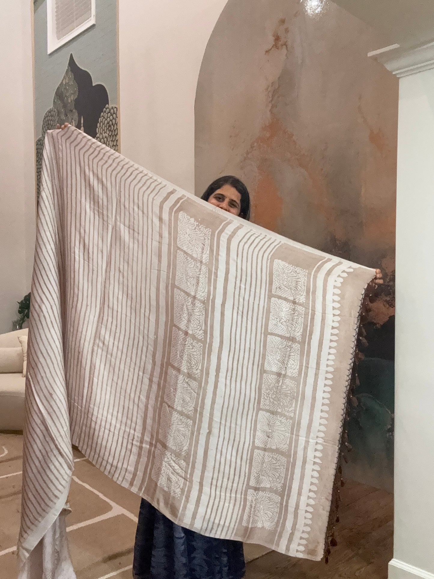 Hand Batik Saree on Modal