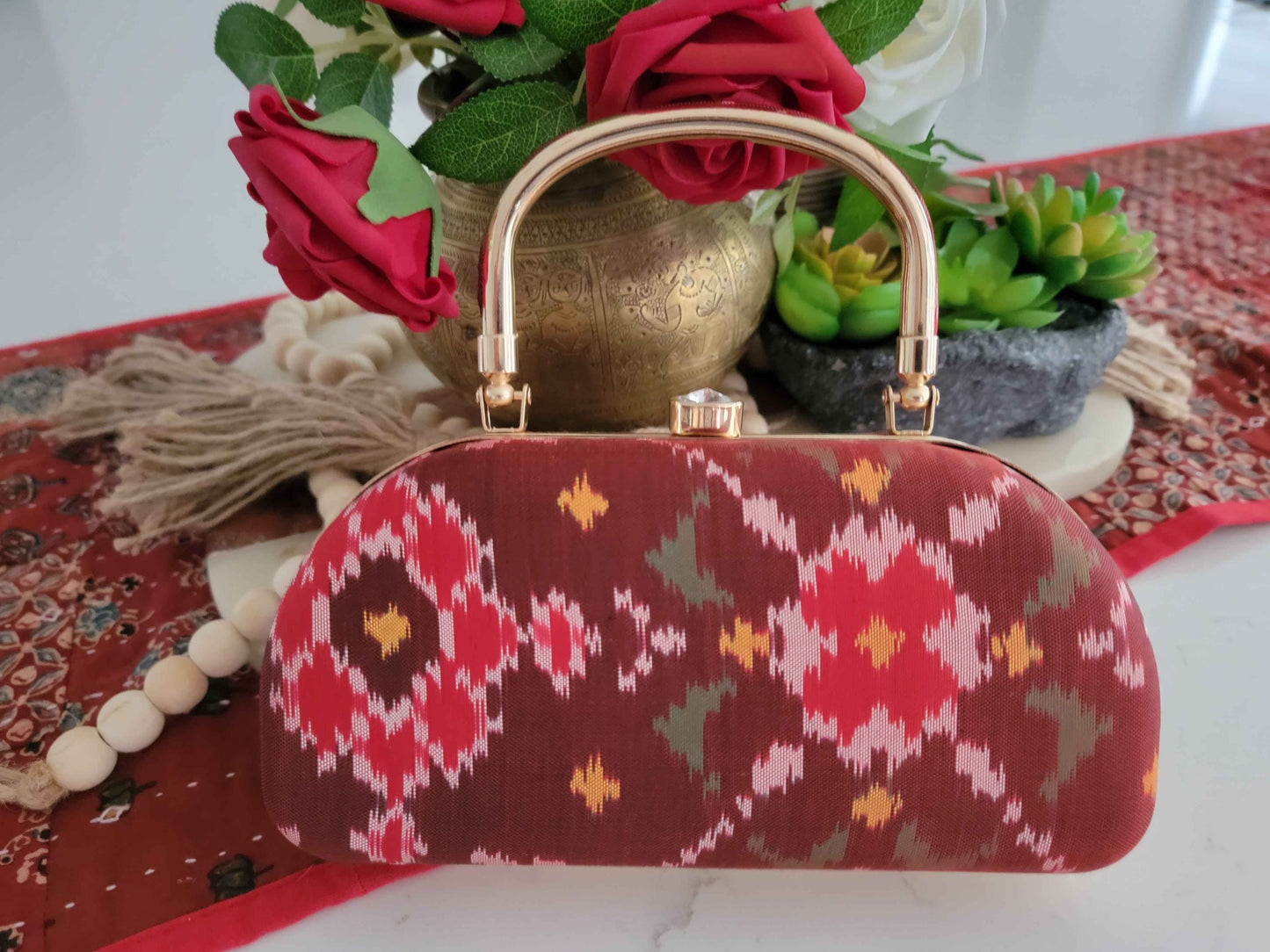 Patola Clutches - Maroon