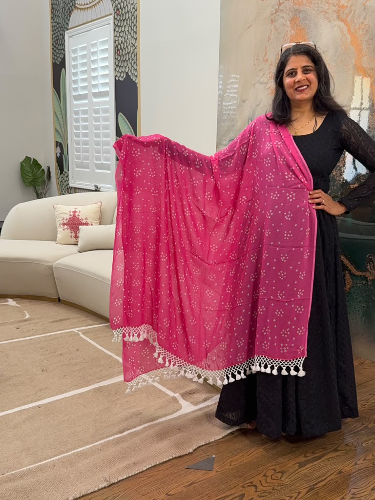 Georgette Dupatta - Baby Pink