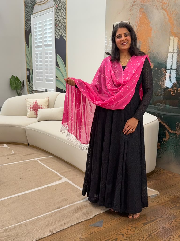 Georgette Dupatta - Baby Pink