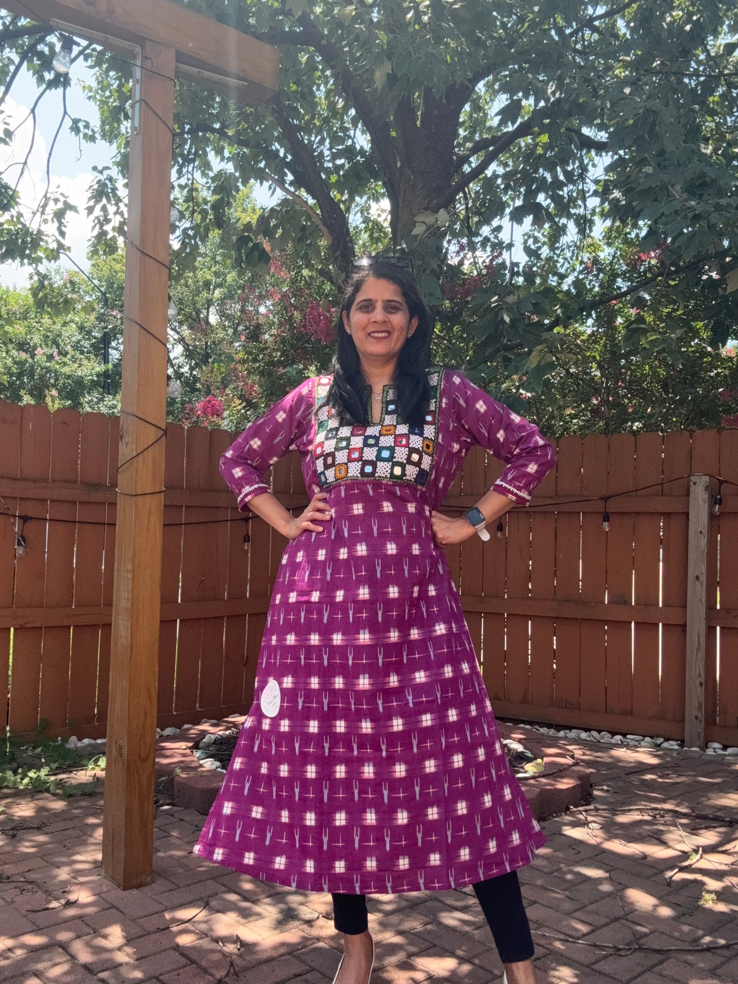 Size 40 - KutchhIkkat Cotton Kurta