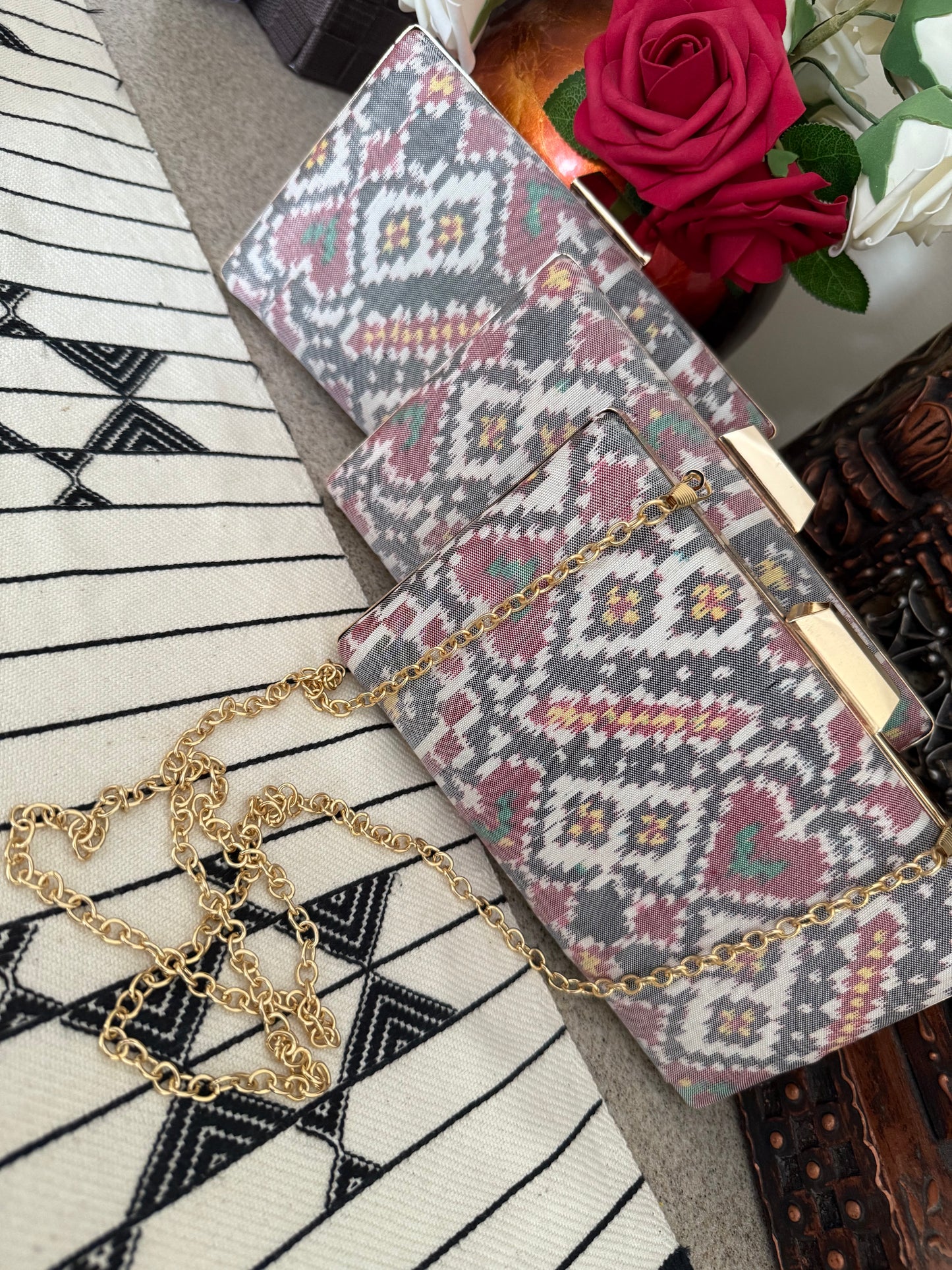 Patola Clutches - Grey
