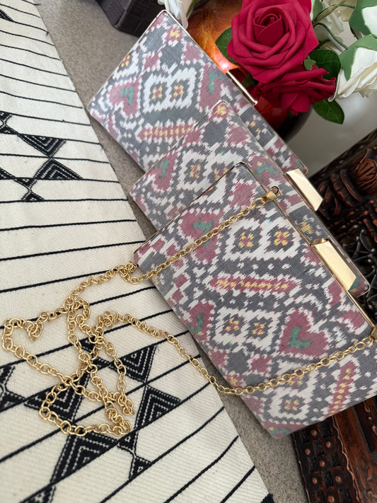 Patola Clutches - Grey