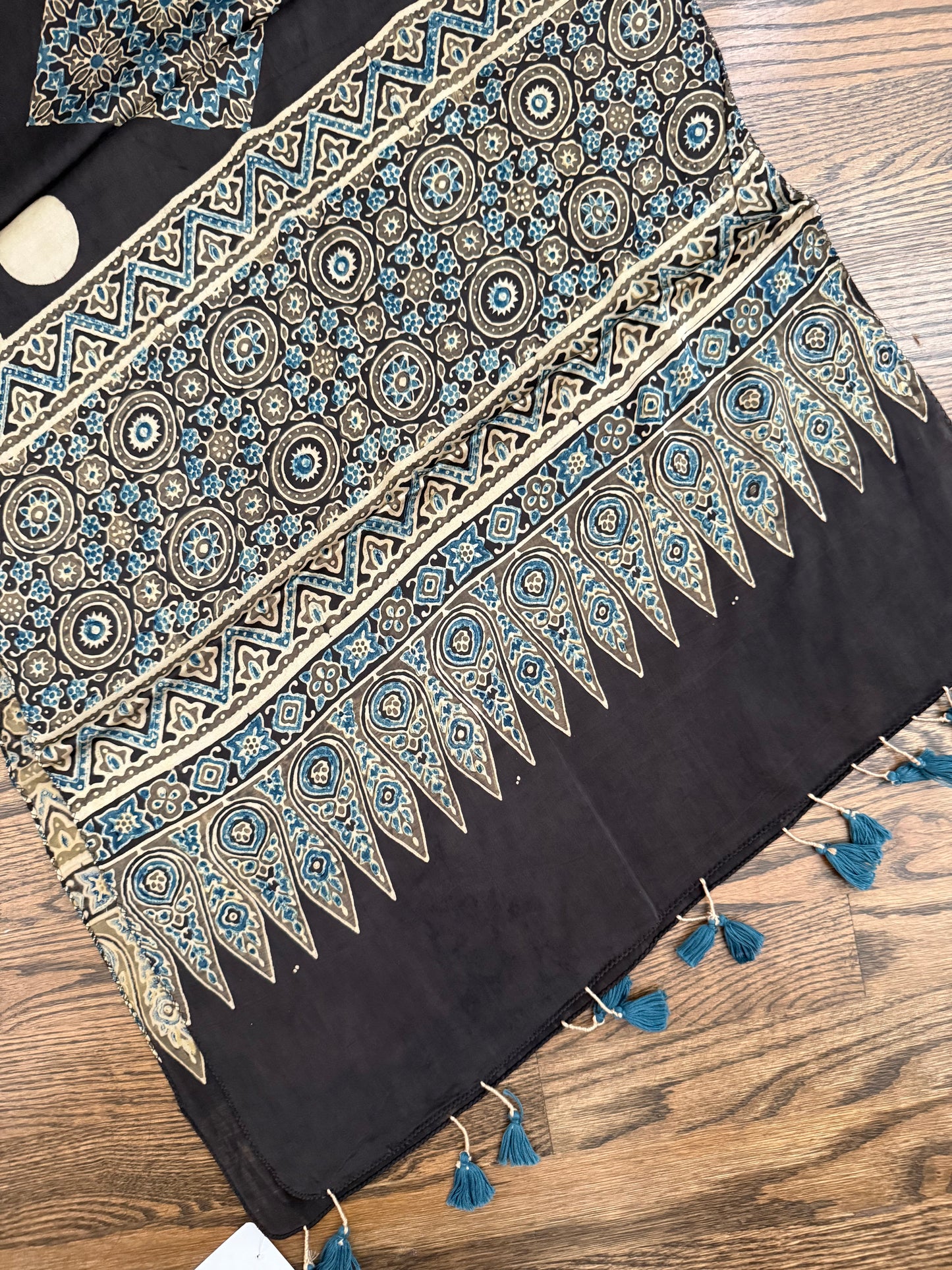 Ajarakh Stole on Modal Silk