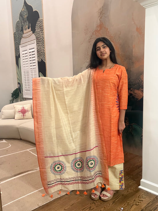 Size S - 36 - Lambani kurta, pant dupatta set