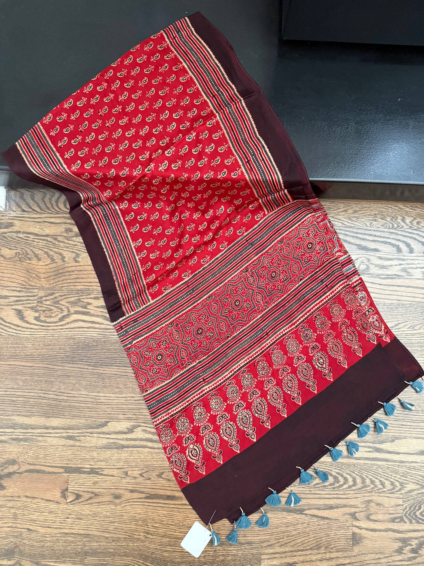 Ajarakh Stole on Modal Silk