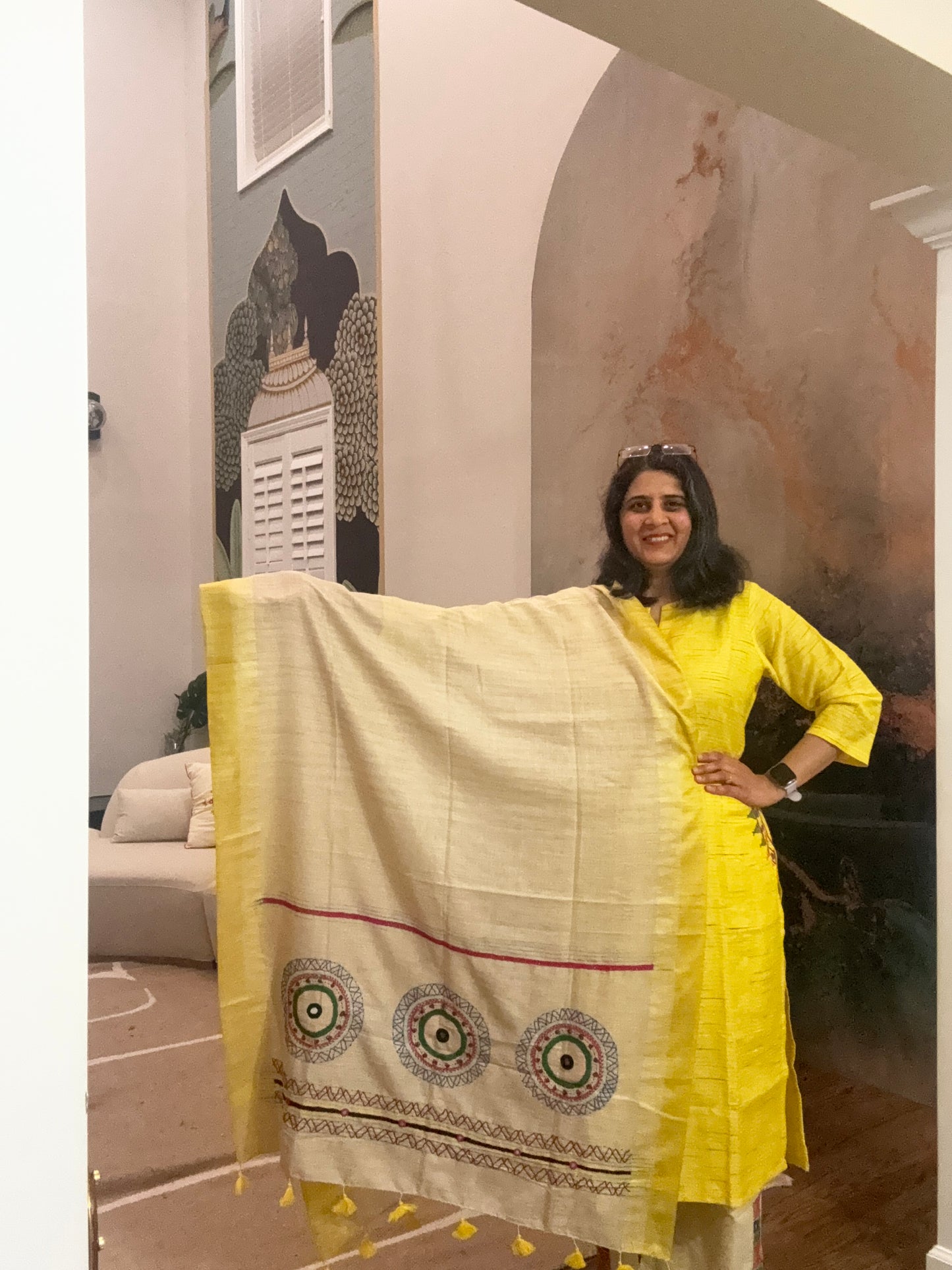 Size XL - 42 - Lambani kurta, pant dupatta set