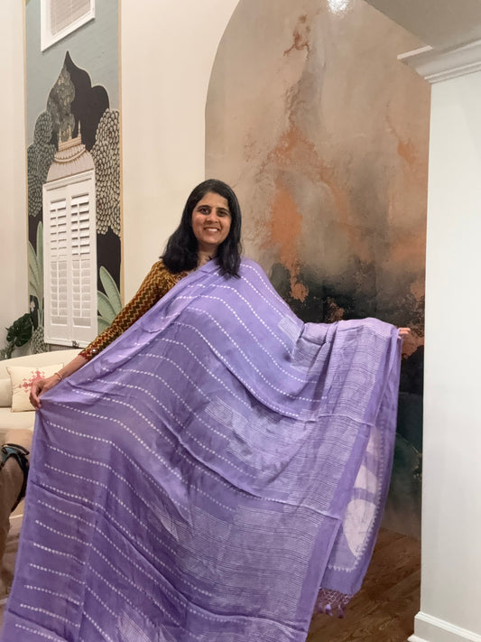 Hand Batik Saree on Modal