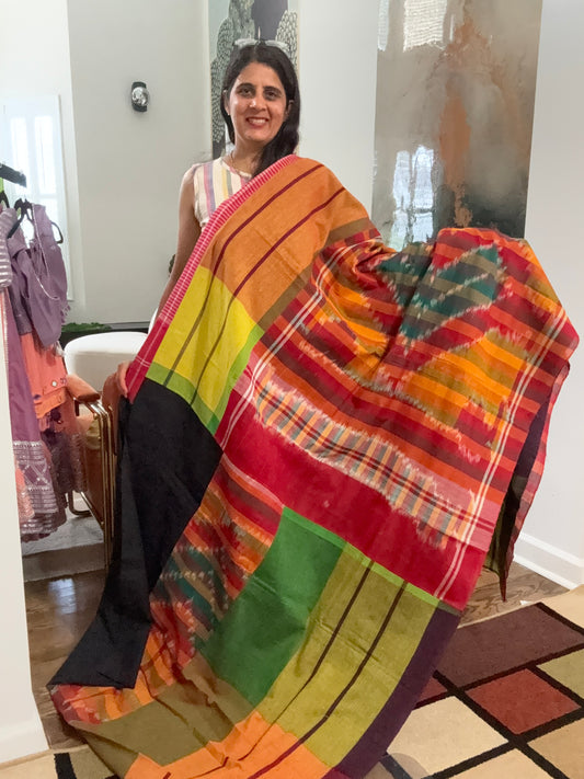 Gamcha Saree - cotton