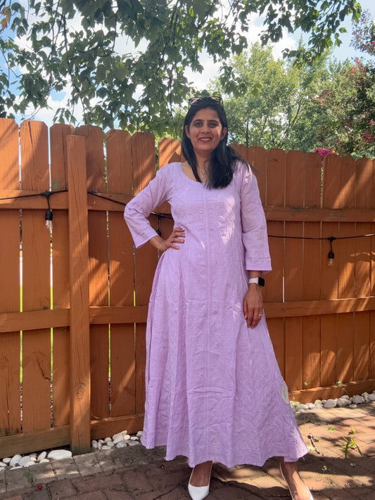 Size S (34/36) - Mul Cotton Anarkali