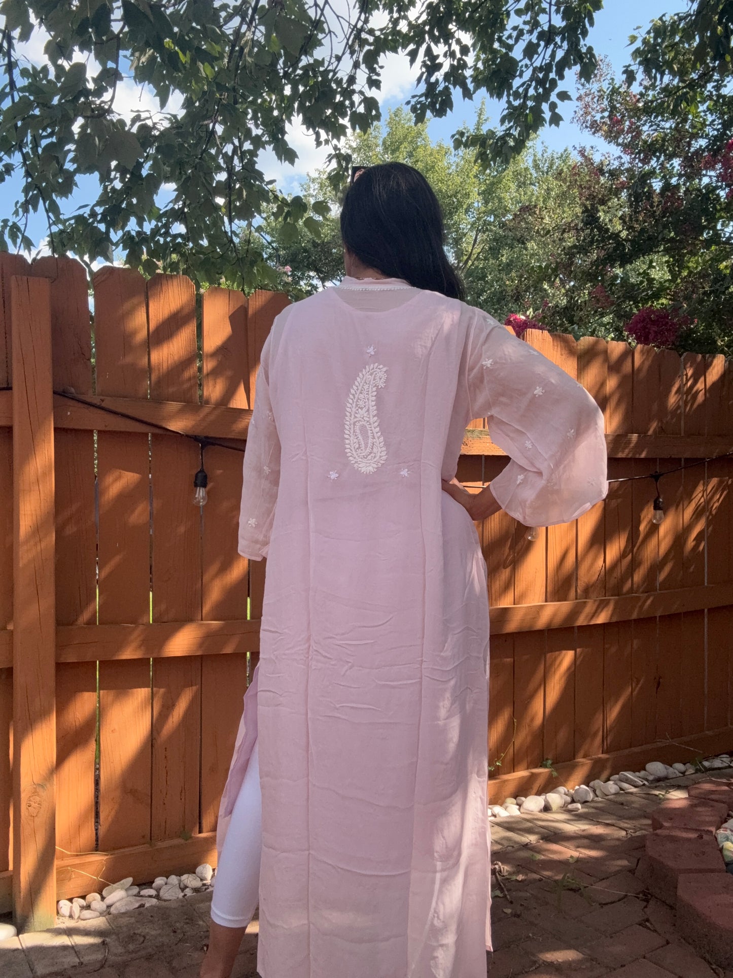 Size XL (40/42) - Georgette Chikankari Kurta