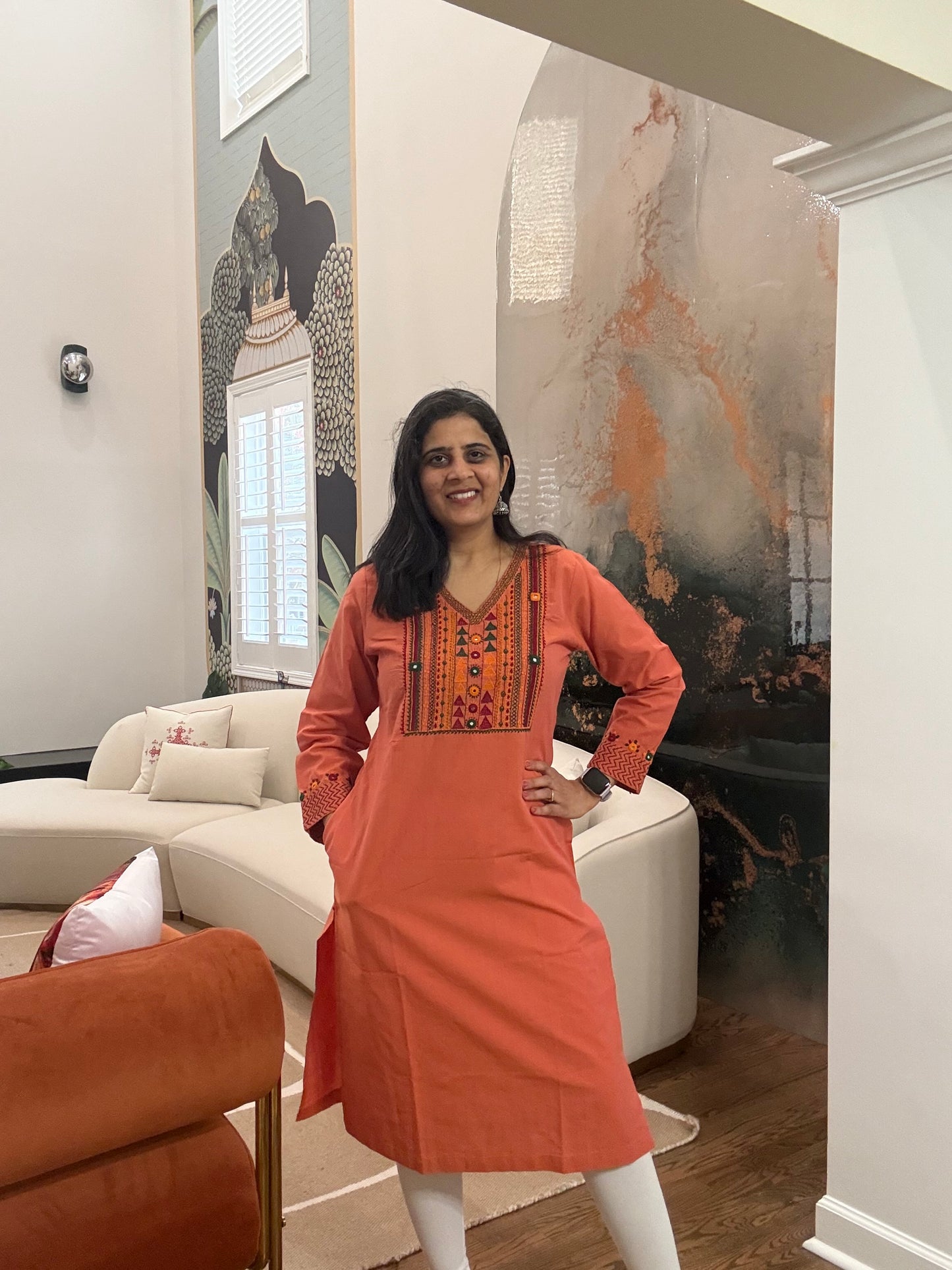 Size 36 - Lambani Hand Embroidered Kurta