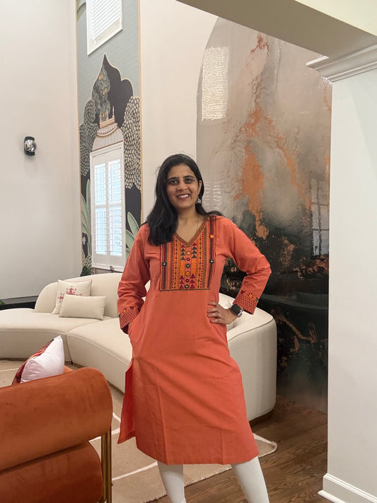 Size 36 - Lambani Hand Embroidered Kurta
