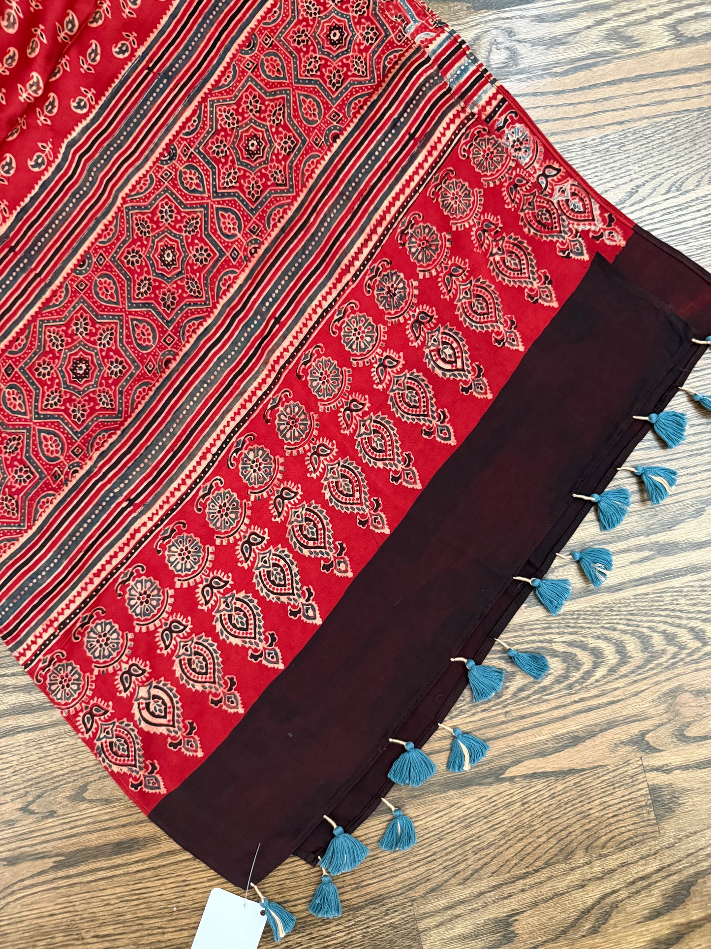 Ajarakh Stole on Modal Silk