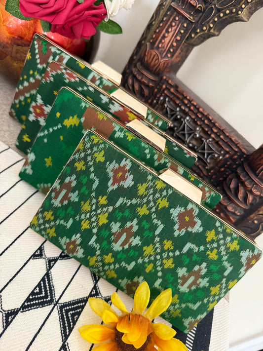 Patola Clutches - Green