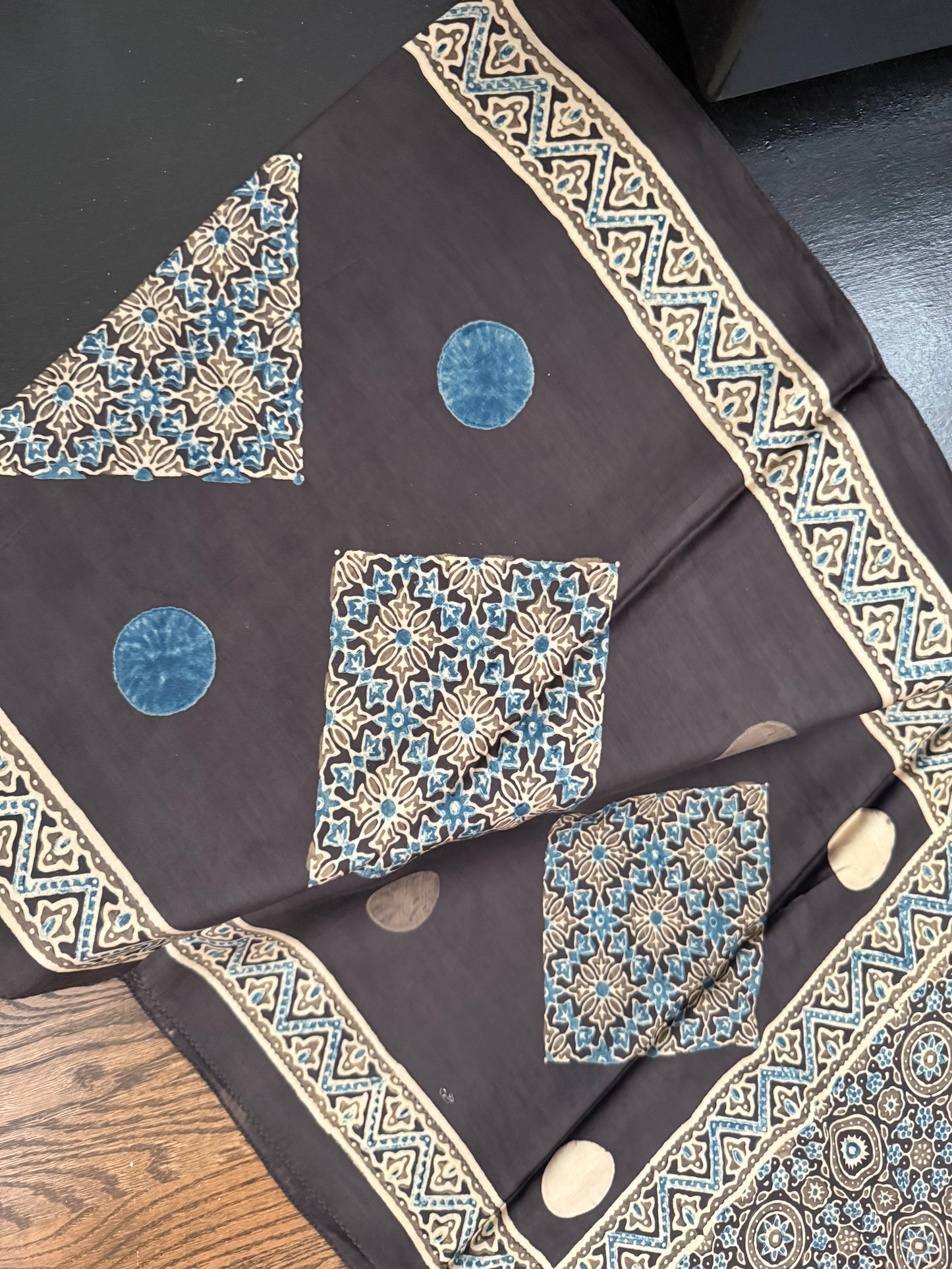 Ajarakh Stole on Modal Silk