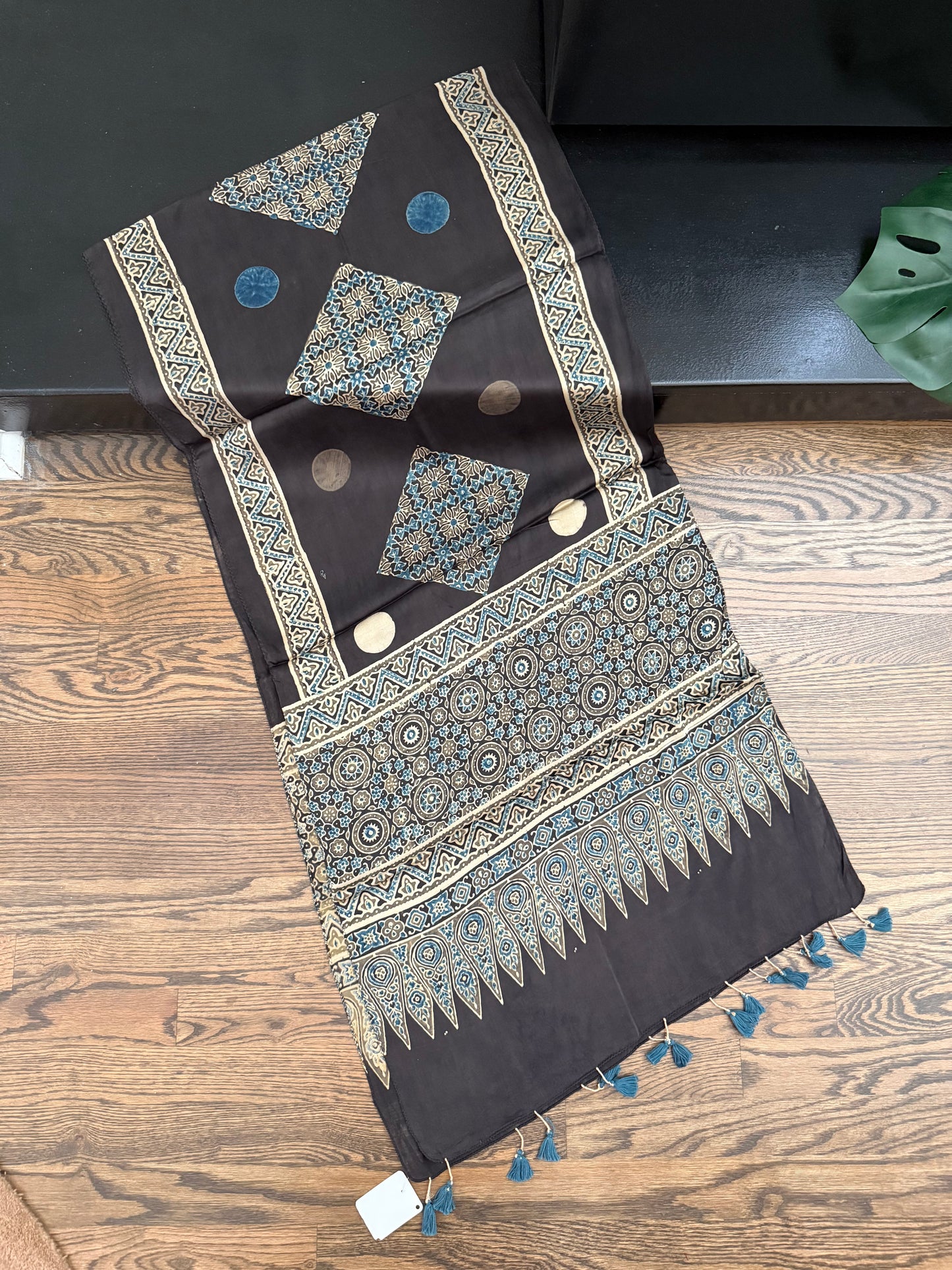 Ajarakh Stole on Modal Silk