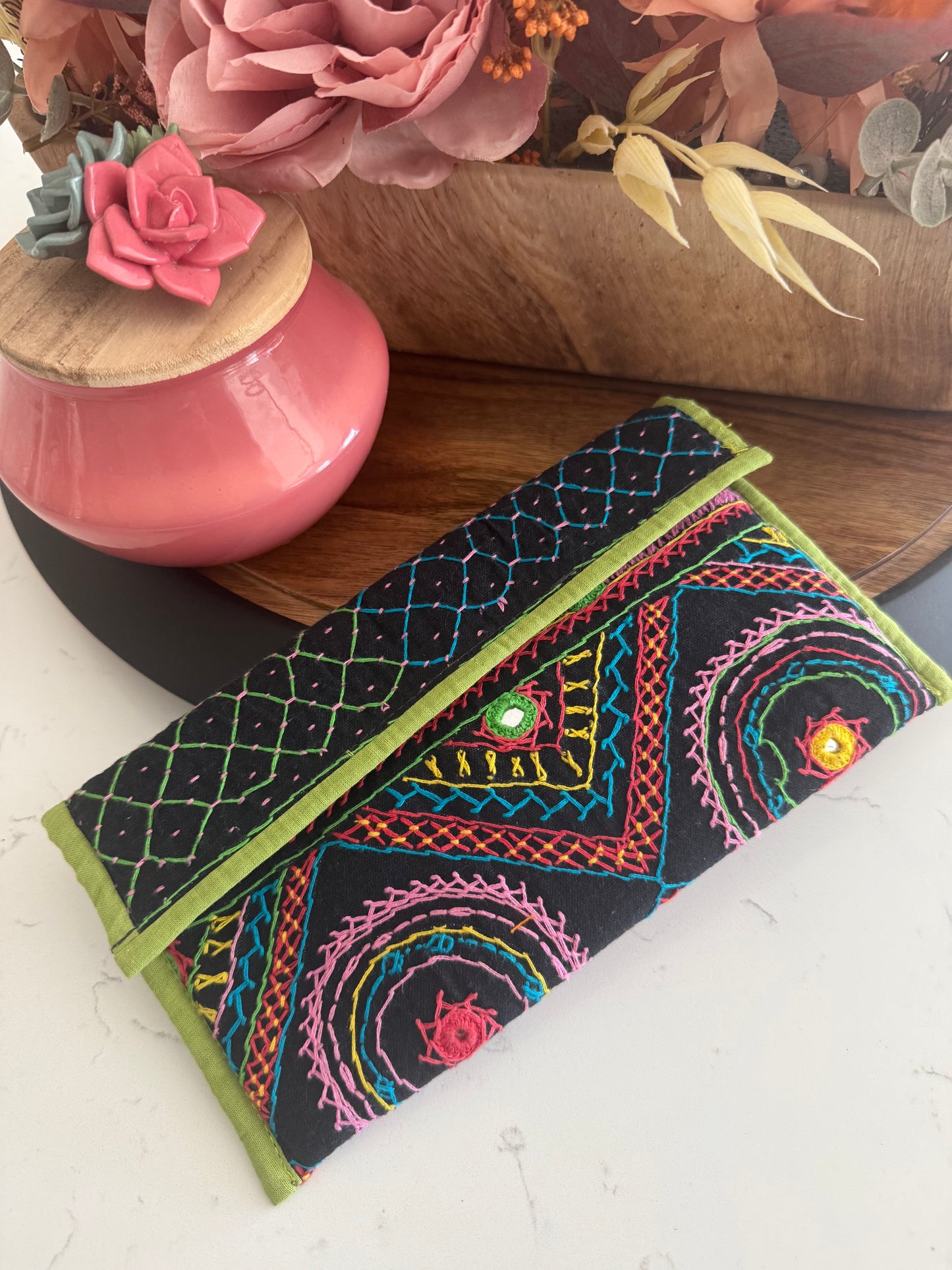 Lambani Clutches - Green