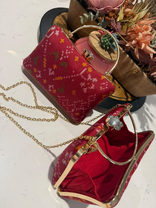 Patola Clutches -Maroon