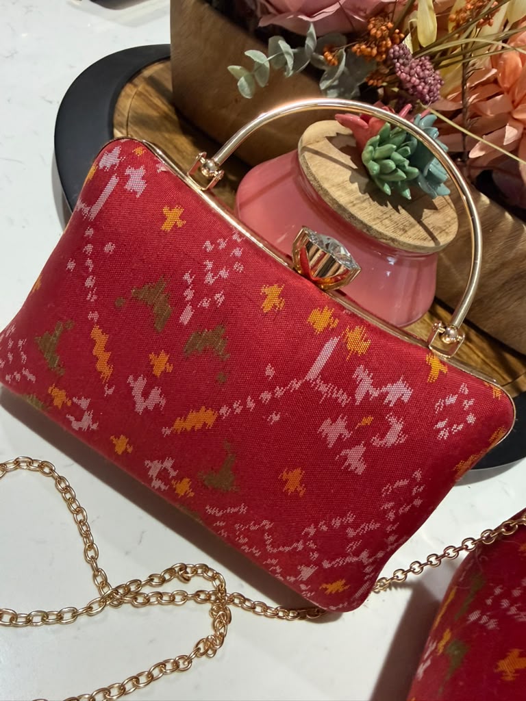 Patola Clutches -Maroon