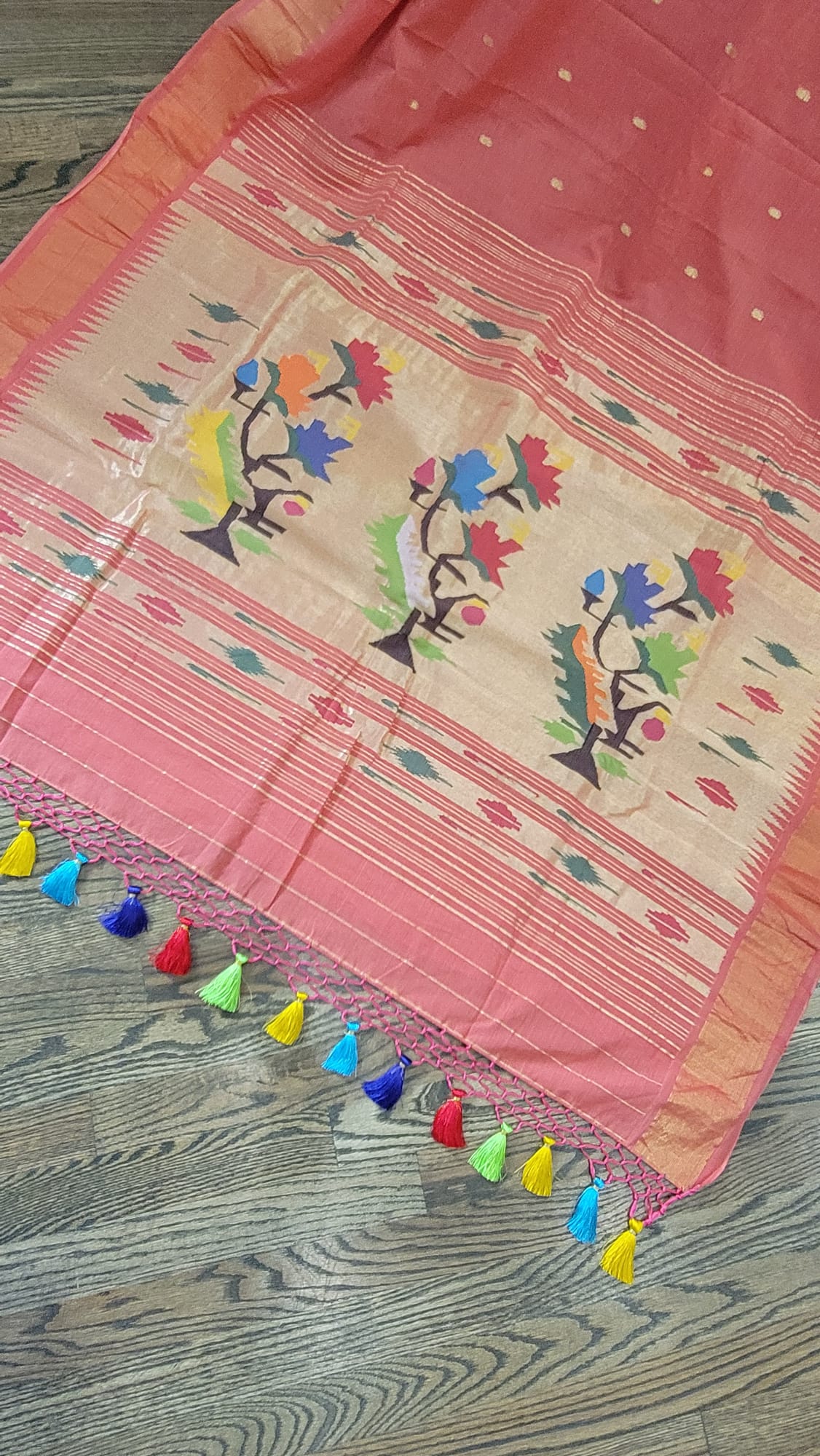 Handwoven Cotton Paithani