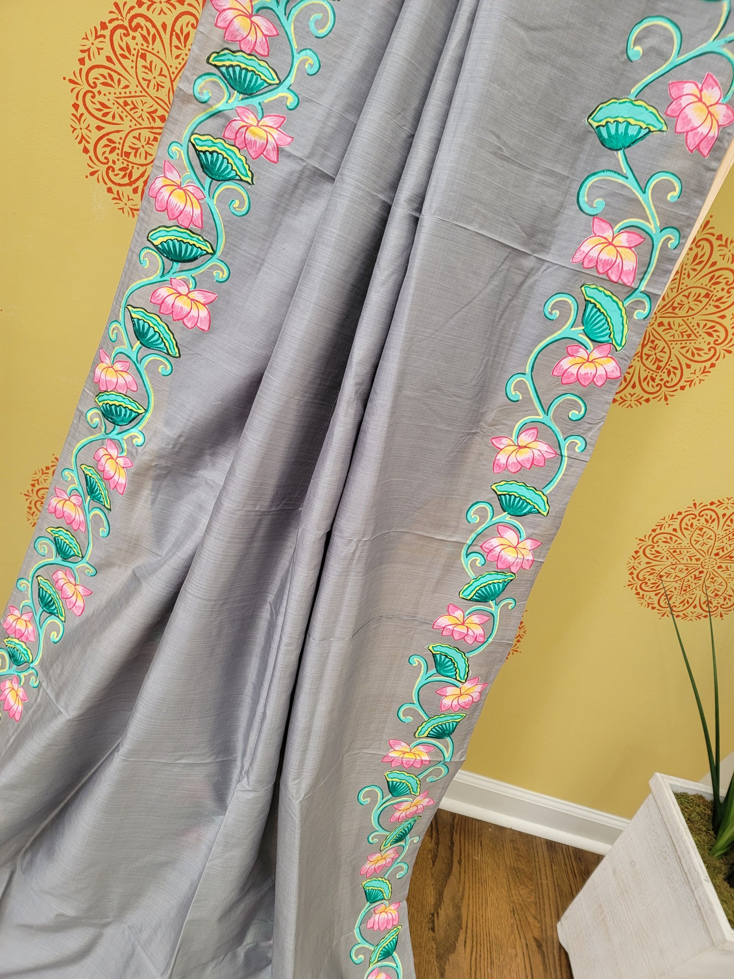 Hand Painted Pichwai Saree