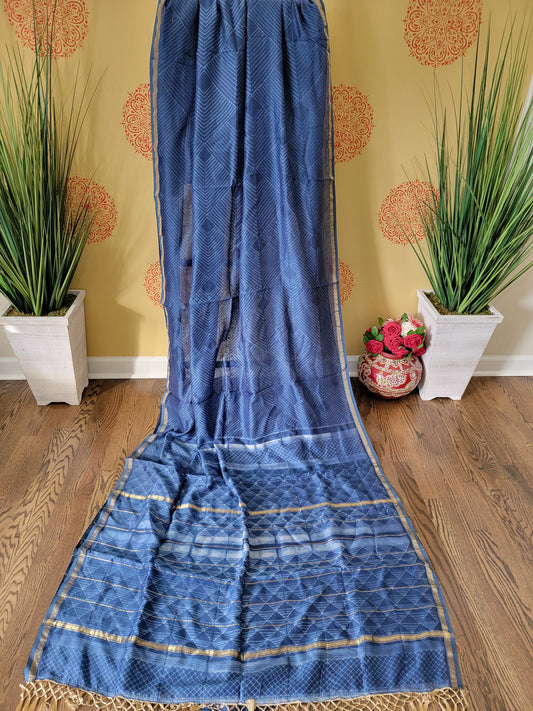 Hand crafted Nui Shibori Saree