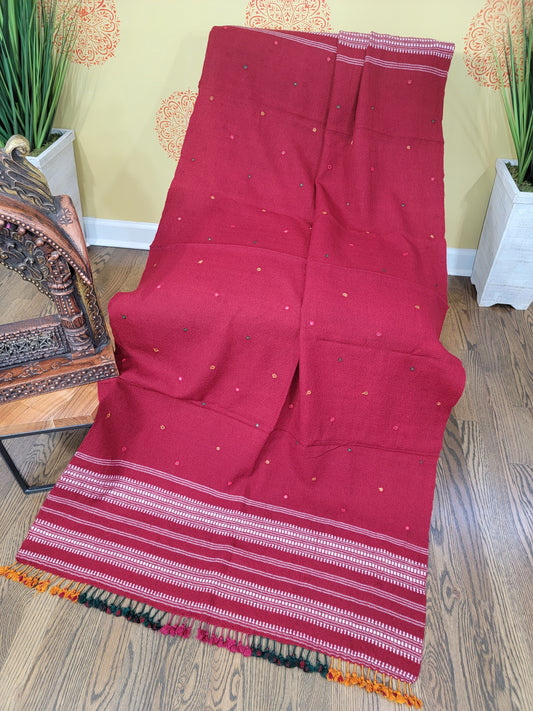 Hand Woven Marino Sheep Wool Shawl