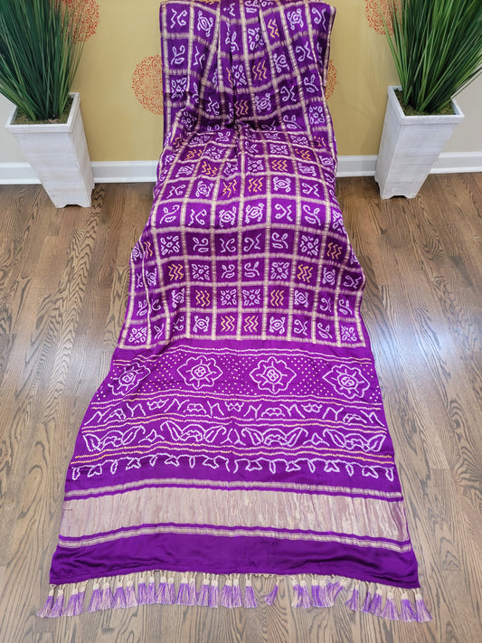 Gajji Silk Gharchola Saree
