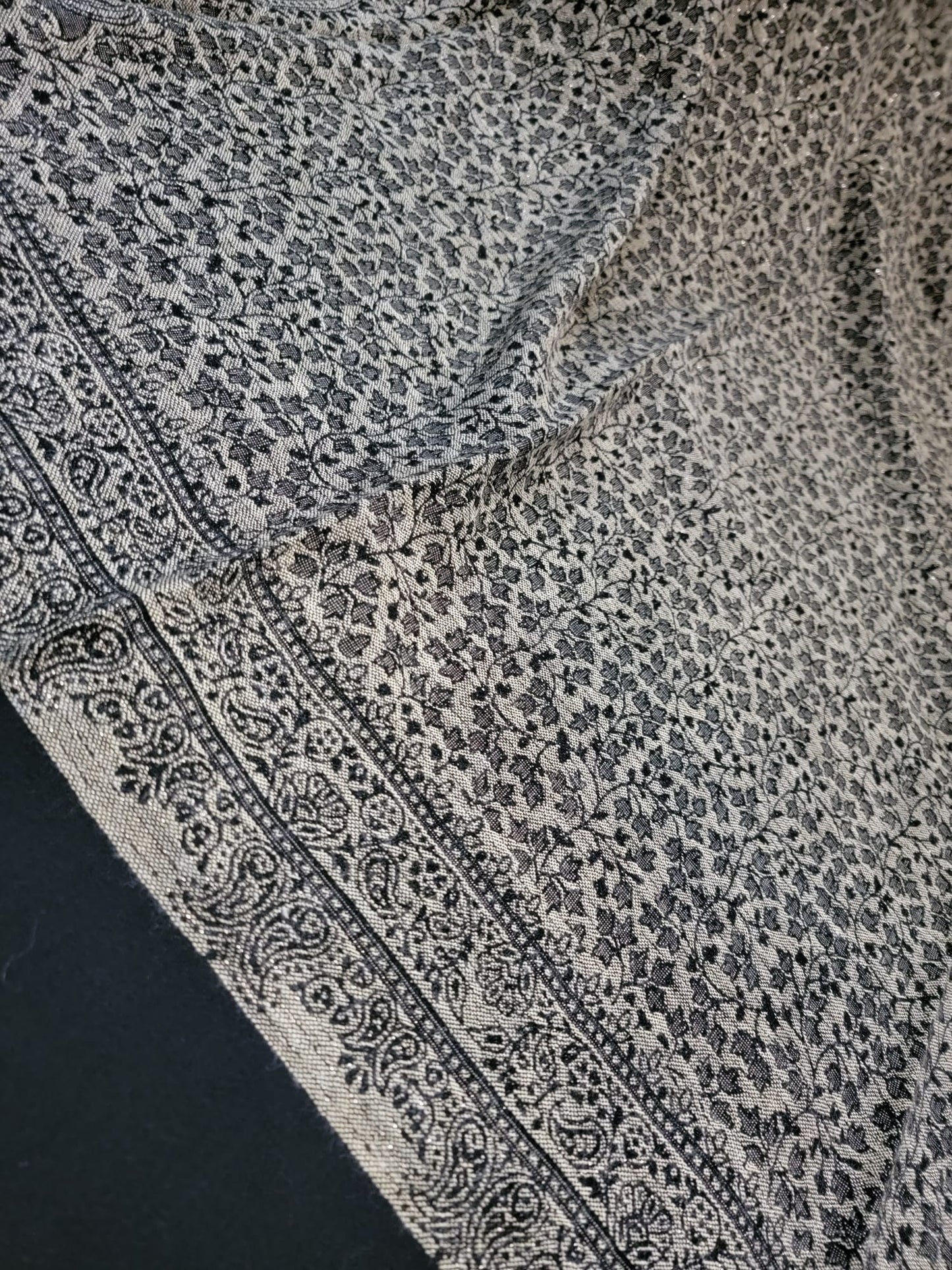 Semi Pashmina Shawl - Black